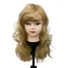 Golden curly hair dummy head display model, hairstyle styling practice, beauty and hairdressing teaching supplies Item Picture